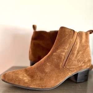 Franco Sarto brown suede boots
